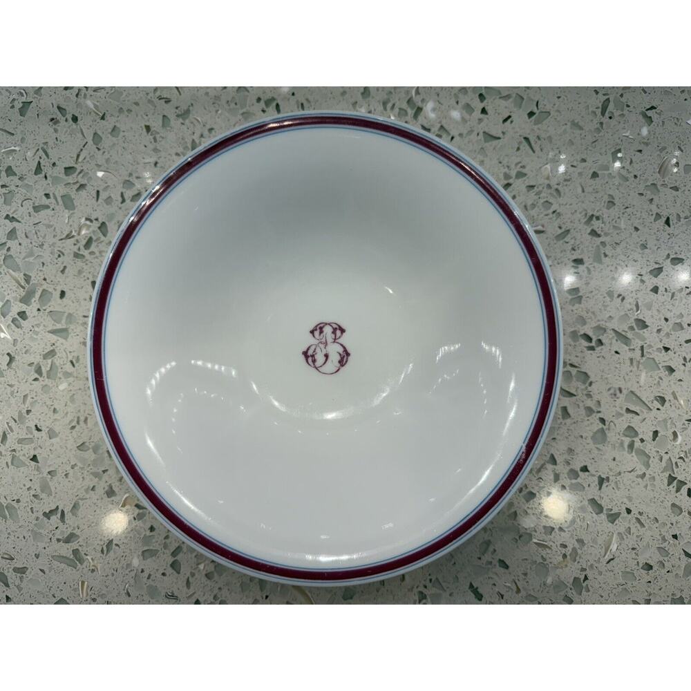 Vintage Footed Restaurant Ware Dish With Monogram from Paris Market Savannah, GA